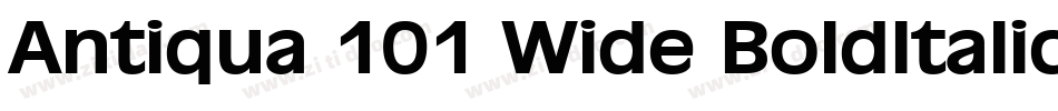 Antiqua 101 Wide BoldItalic字体转换